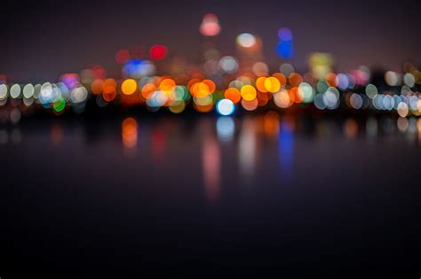 Lights Glare Circles Bokeh Blur City Hd Wallpaper Peakpx