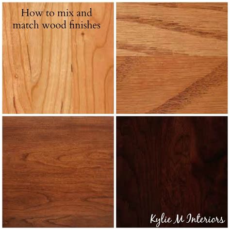 How To Mix And Match Wood Stains Like Cherry Oak Maple Pine On Cabinets Flooring And