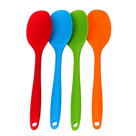 Long Handled Silicone Spoon Cooking Utensils Mixing Spoon Tableware