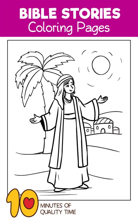 Animation Bible Story Coloring Page The Righteous Judge