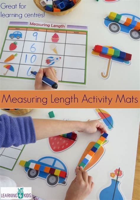 Measuring Length Activity Mat Measurement Activities Prek Math