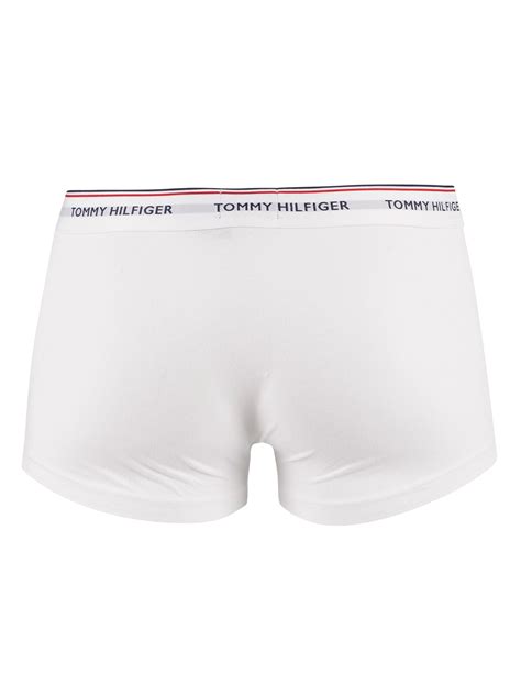 Tommy Hilfiger Pack Premium Essentials Low Rise Trunks White Standout