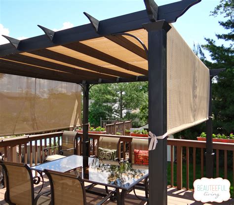 Our New Pergola Shade At Last Beauteeful Living
