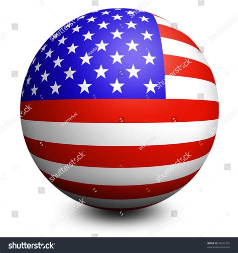 United Statesusa Globe Flag Stock Illustration 28351510 Shutterstock