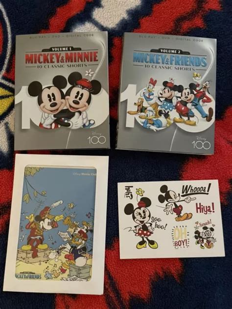Mickey And Minnie Shorts Blu Ray Dvd Digital Vol 1 2 Slipcover
