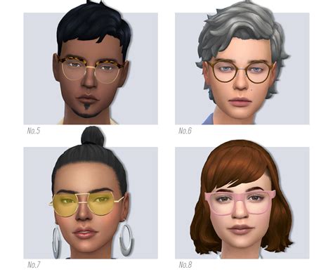 Liliili Sims Glasses Collection 2 Female Male Mmfinds
