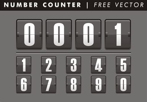 Number Counter Vector