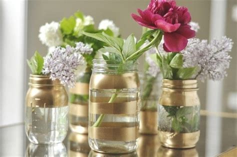 Easy Diy Mason Jar Flowers Vases By Leigh Anne Wilkes