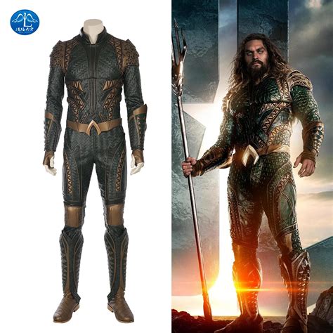 Manluyunxiao High Quality Justice League Aquaman Cosplay Costume New