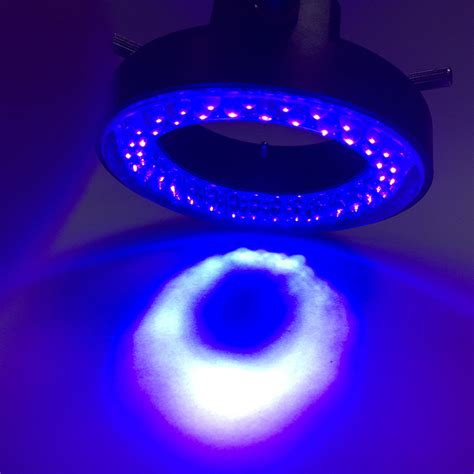 However, the amount of uv light emitted by the phosphor, is less than what is generated. 395nm UV ring led light 400nm ultraviolet microscope ...