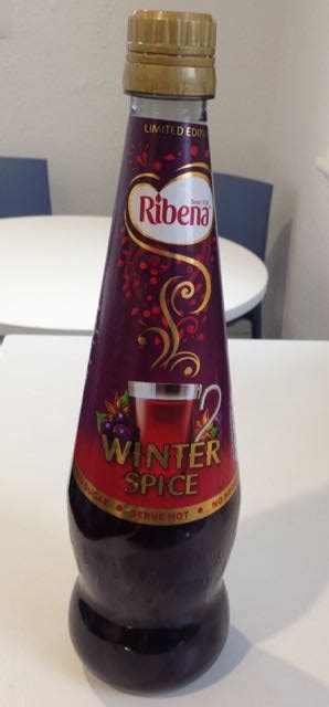 Foodstuff Finds Ribena Limited Edition Winter Spice Sainsburys By Cinabar