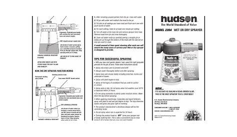 Hudson 2204 Manual | Manualzz