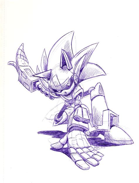 Archie Mecha Sonic By Thepandamis On Deviantart