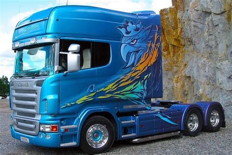Scania Showtruck Svempas Blue Griffin Scania Lkw Lkw Lkws