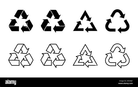 Recycle Icon Set Recycling Vector Icon Stock Vector Image And Art Alamy
