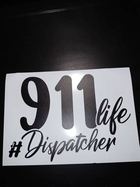 911 Dispatcher Window Decal Etsy