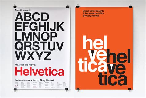 Typography Posters Helvetica Typeface