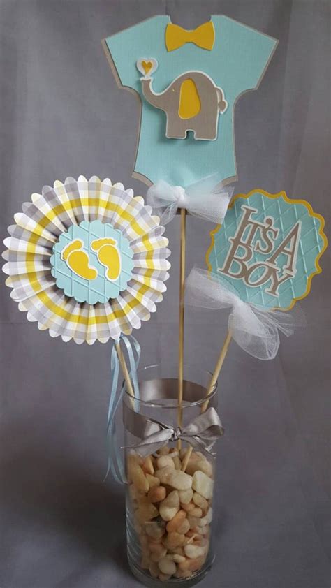 Personally created baby shower centerpieces the perfect gift for any newborn baby! Baby Shower Boy Centerpiece Its A Boy Centerpiece by ...