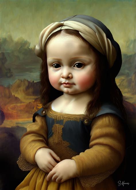 Baby Mona Lisa Arthoraiscreation