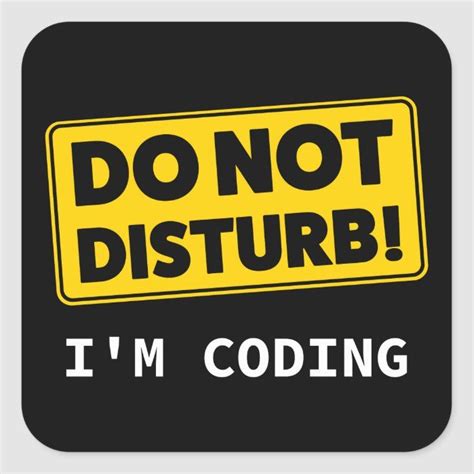 Im Coding Square Sticker Coding Programmer Humor Stickers