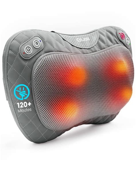 Alljoy Cordless Shiatsu Neck And Back Massager With Soothing Heat Rechargeable 3d Kneading