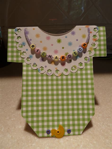 But during the mini class i made two cards; baby card | Baby cards, Easy shape, Card making