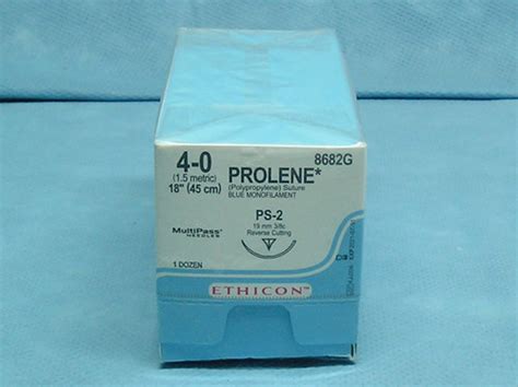 Ethicon 8682g Prolene Suture 4 0 18 Ps 2 Reverse Cutting Needle