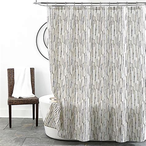 Modern Stripe 72 Inch X 72 Inch Shower Curtain In Neutral Bed Bath