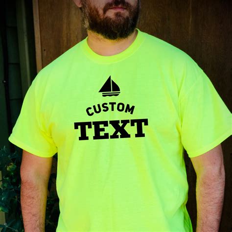 Hi Viz Custom T Shirt T Shirts For Work Hi Visibility Etsy