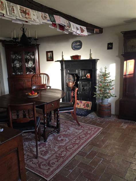Stunning Cottage Interior With Brick Floor Victorian Cast Iron Range
