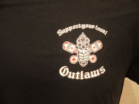 Official Support Your Local Outlaws Mc Sylo T Shirt Unisex Size Xl