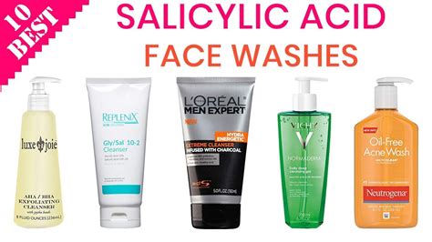 10 Best Salicylic Acid Face Washes For Acne Best Cleanser For Oily