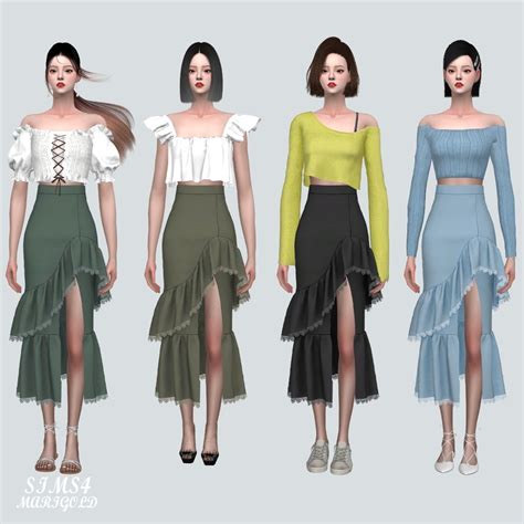 Mermaid Skirt By Marigold Created For The Sims 4 Emily Cc Finds