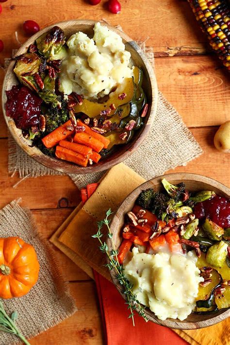 Roasted Thanksgiving Bowls Vegan Holiday Recipes Vegetarian Vegan