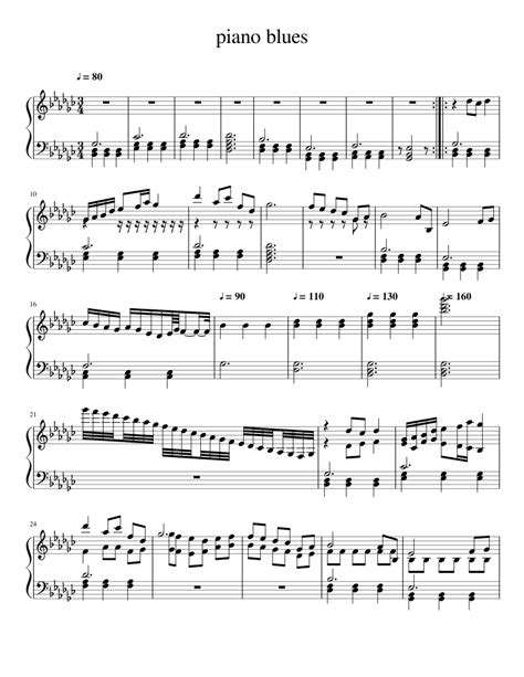 Browse free piano sheet music for your favorite popular songs. piano blues Sheet music for Piano | Download free in PDF or MIDI | Musescore.com
