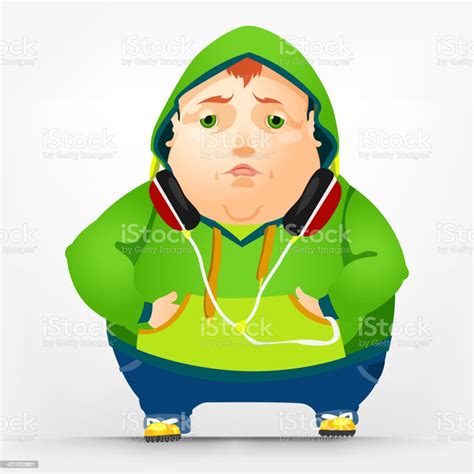 Cheerful Chubby Men Stock Illustration Download Image Now Adult Communication Confidence