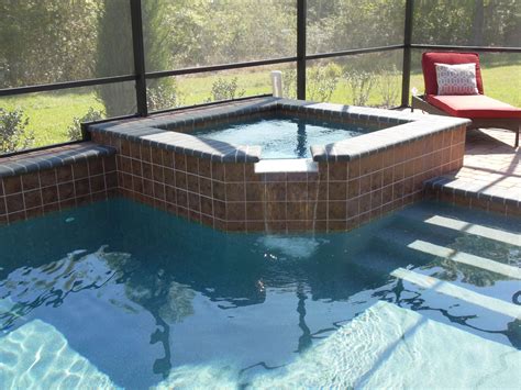 Raised Square Spa With Spillway Pool Spa Pool Square Pool