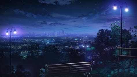Cityscape Night Anime Wallpapers Wallpaper Cave