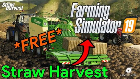 Farming Simulator 19 Straw Harvest Addon Fs19 Youtube