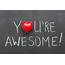 You Are Awesome Stock Photo Image Of Positive Chalkboard  42435862