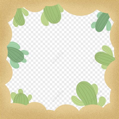 Desert Cactus Border Png Transparent And Clipart Image For Free
