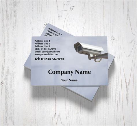 Business cards are useful when you have to present your contacts and tell something about yourself or your company. Security Camera Business Cards | Customise Online Plus ...