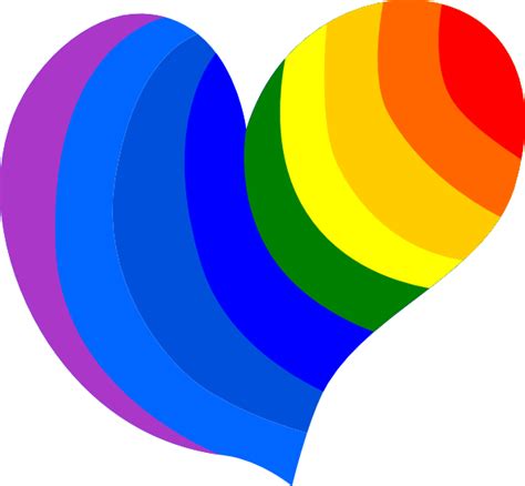 Rainbow Heart Clip Art At Vector Clip Art