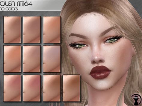 10 Swatches Found In Tsr Category Sims 4 Female Blush Sims 4 Cc