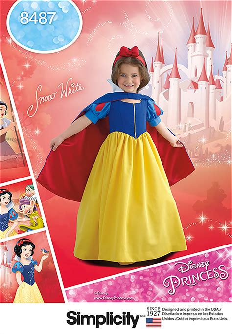 Simplicity Childs Size 3 6 Disney Snow White Costume Pattern 1 Each
