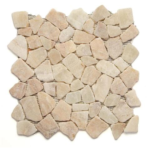 Solistone Indonesian Pebbles 10 Pack Alor Crystal 12 In X 12 In Mosaic