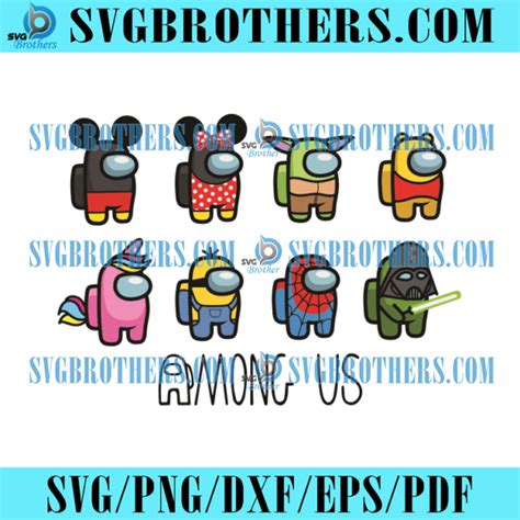 Among Us Custom Svg Trending Svg Among Us Disney Svg Among Us Svg