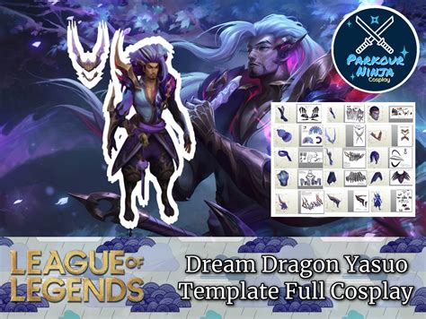 Dream Dragon Yasuo Full Cosplay Template Blueprint For Etsy