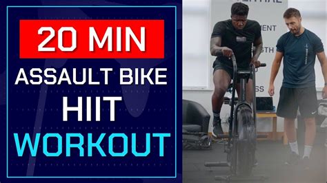 20 Minute Assault Bike Hiit Workout Youtube