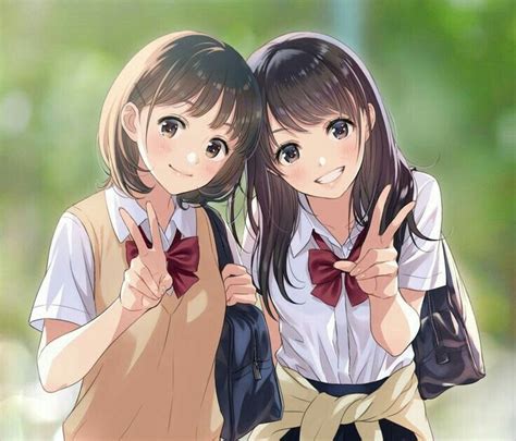 Pics Of Anime Girl Best Friends